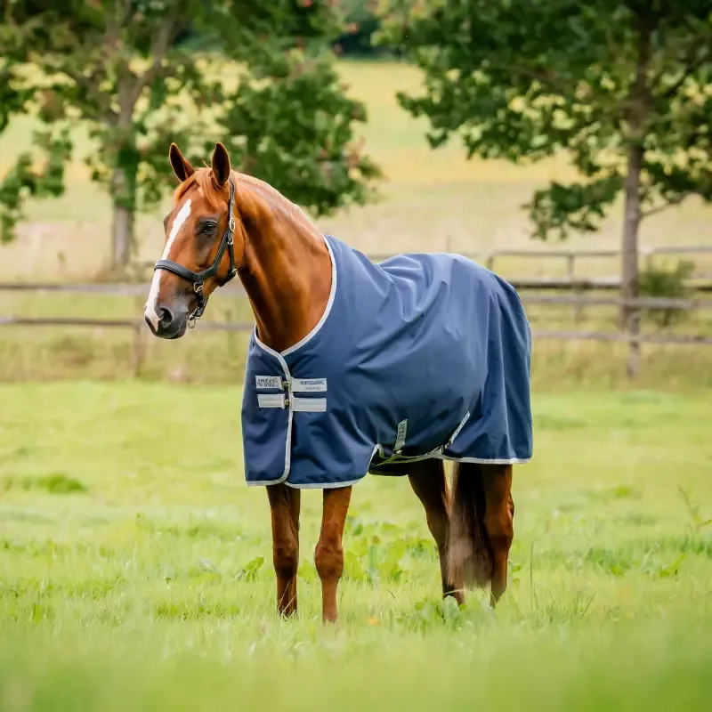 Vente Flash Couverture extrieur cheval Amigo Ripstop 100g 900 deniers Horseware - 145 cm - Noir/bleu