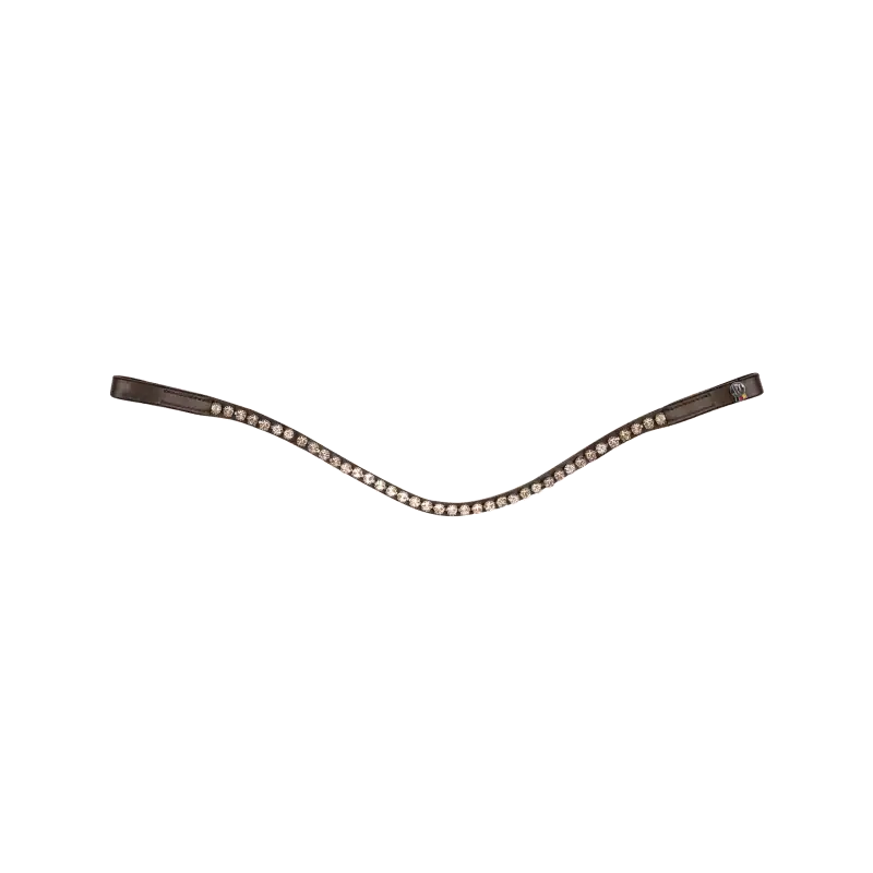 Frontal vague cheval strass X-line Glam Waldhausen - Grand cheval - Trait - Marron/orange Offre Exclusive