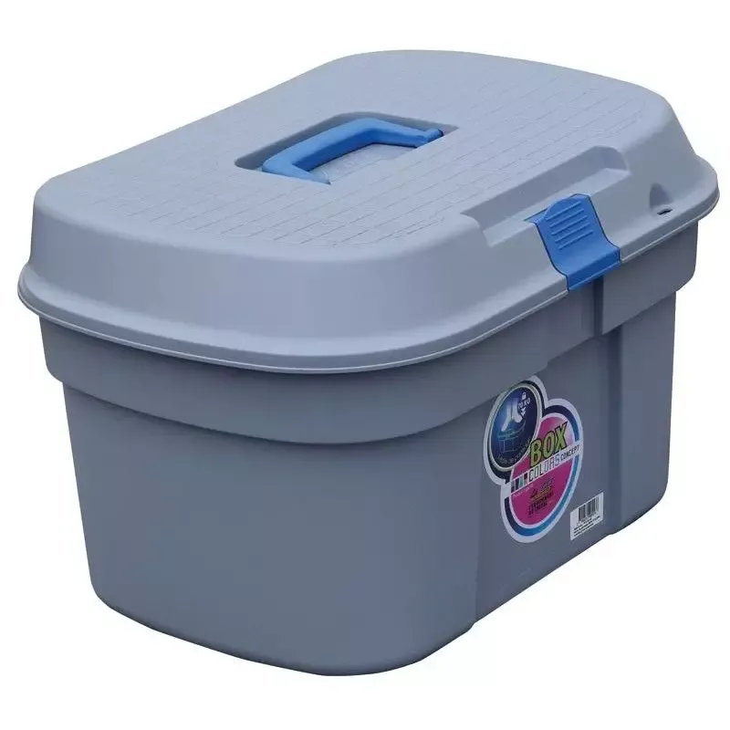 Malle de pansage Box Colors La Ge bote de pansage cheval - Turquoise rose Commander Vite