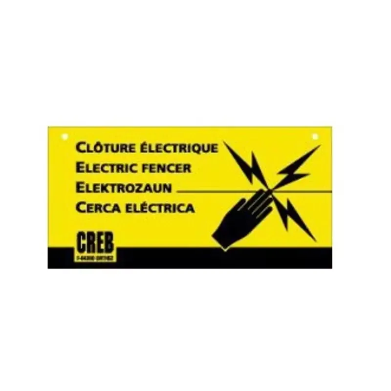 Panneau information Clture lectrique chevaux Vente Flash