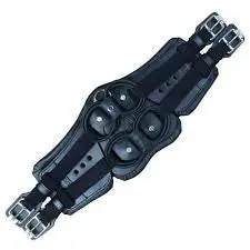Cincha Stbben Equi-Soft saddle cincha incl. Vachetteleather Cover - 130cm / Black / Ebony Authentique
