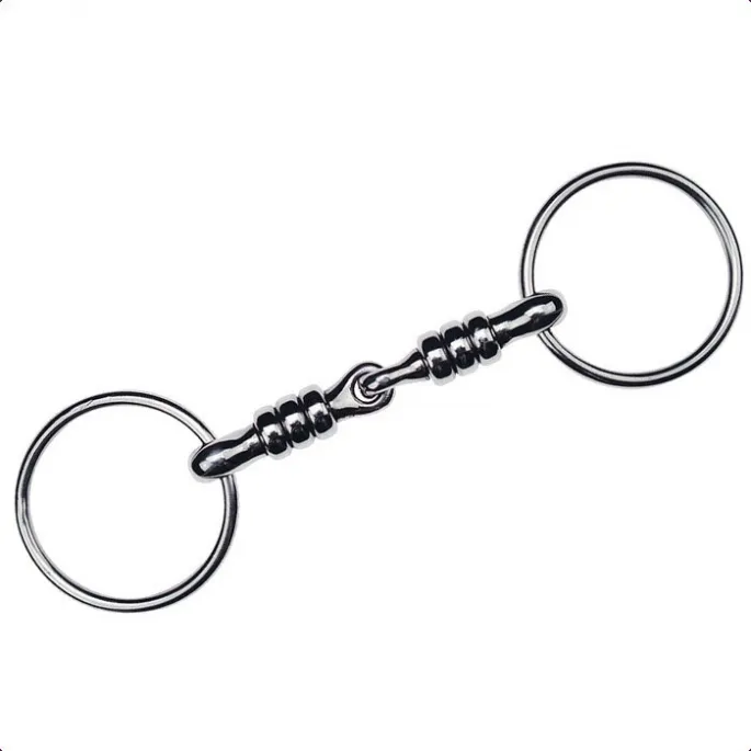 Meilleur Choix Mors inox 2 anneaux rouleaux Feeling - 125 mm