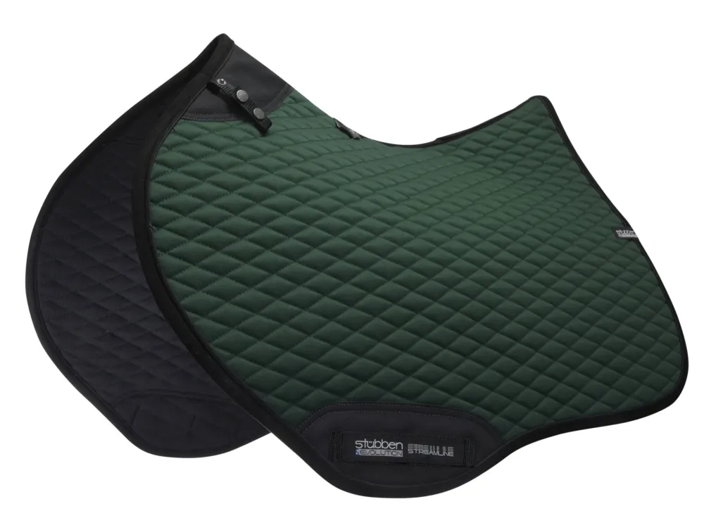 Manta para caballo Stbben Streamline Close Contact Jump Pad - Dark Green Haute Qualit