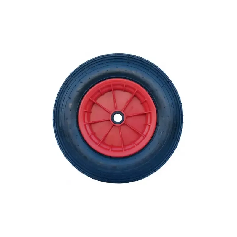 Roue complte pour brouette 200 L La Ge (jantes plastiques rouges) Vente Directe