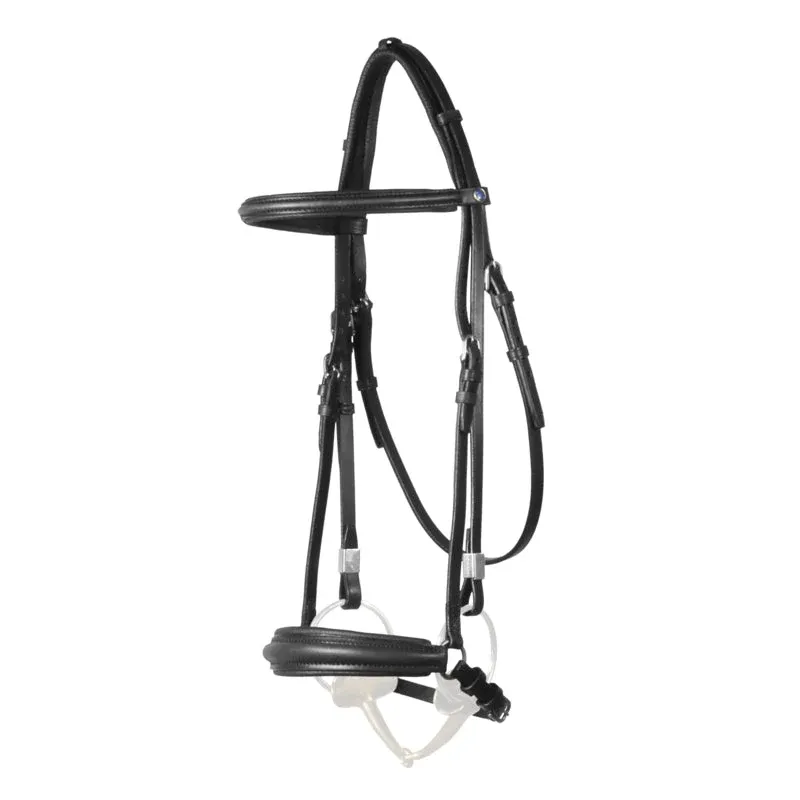 Cabezada Stbben Bridle 2305 Leitrim with Hanoverian Noseband and Slide&Lock - Cob / Black Livraison Gratuite