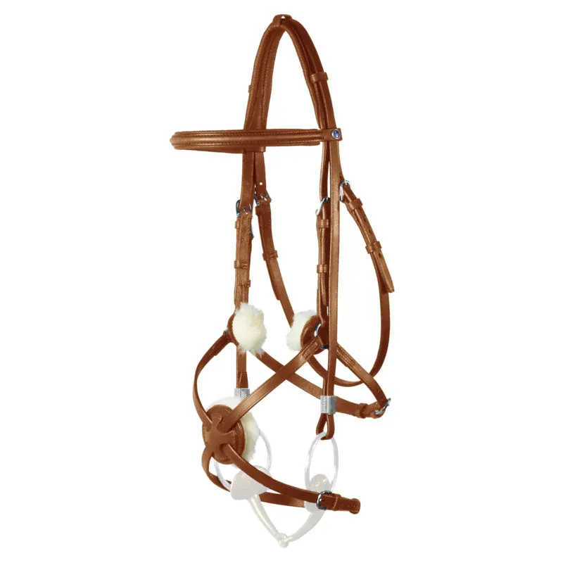 Cabezada Stbben Bridle 2305 Leitrim Mexican Figure 8 Noseband with - Black / Cob Rduction