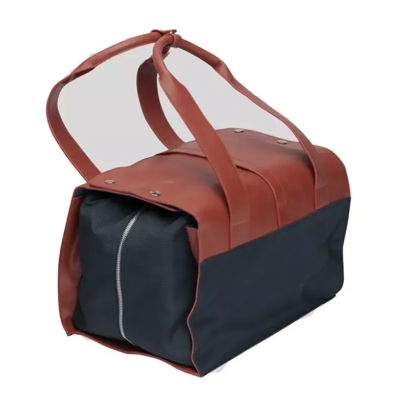 Soldes Sac de voyage cavalier cuir bi-matire Someh - Gris