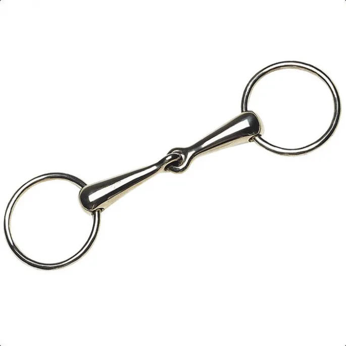 Mors 2 anneaux Feeling Maillechort canons pleins 21mm - 135 mm Satisfait Ou Rembours