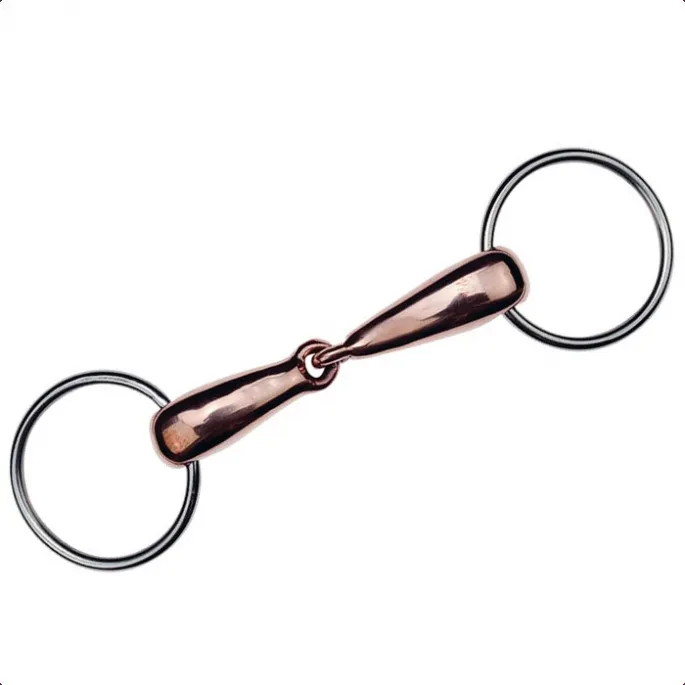 Meilleure Vente Mors cuivre Filet 2 anneaux Feeling canons creux - 125 mm