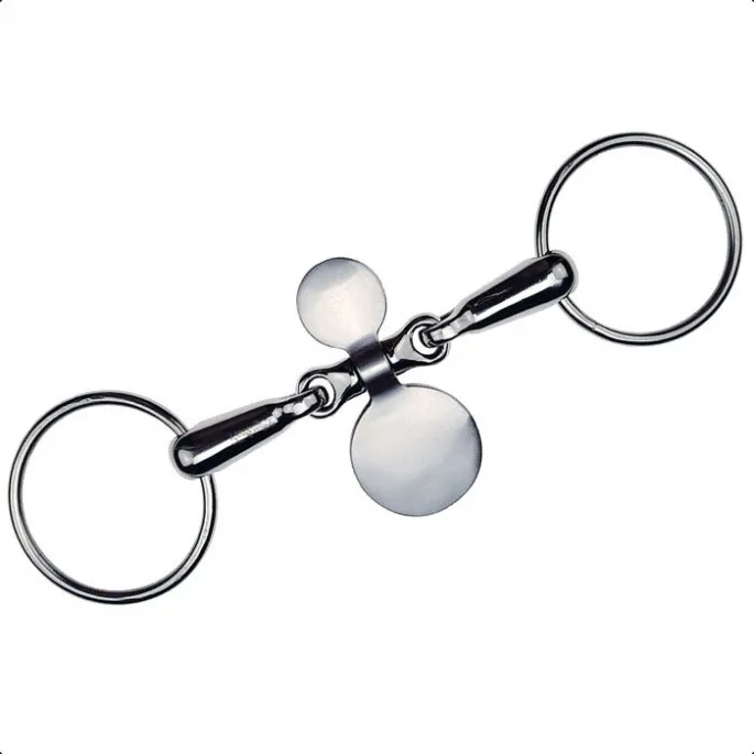 Mors inox Filet 2 anneaux palette - Feeling - 135 mm Nouvel Arrivage