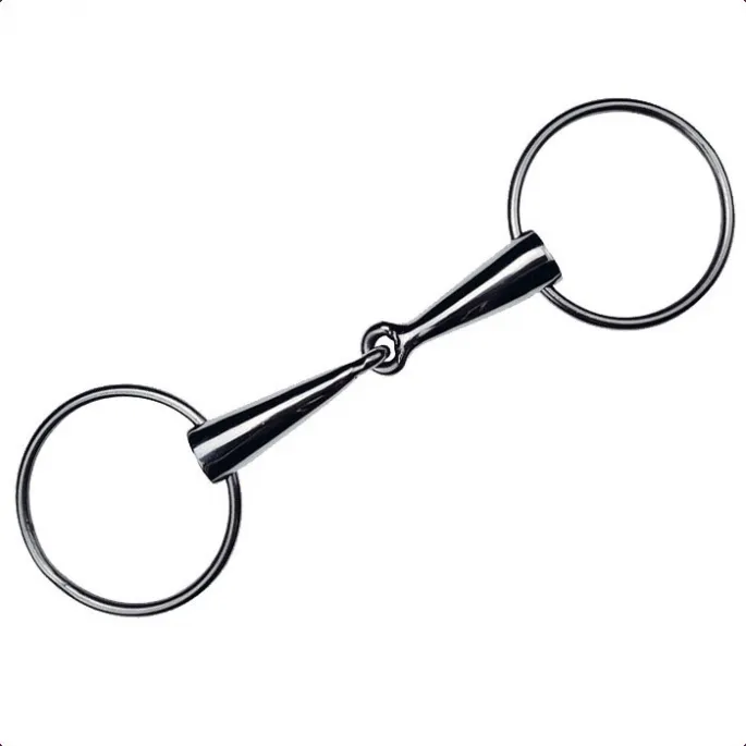 Livraison Gratuite Mors 2 anneaux canons creux inox Feeling - 125 mm