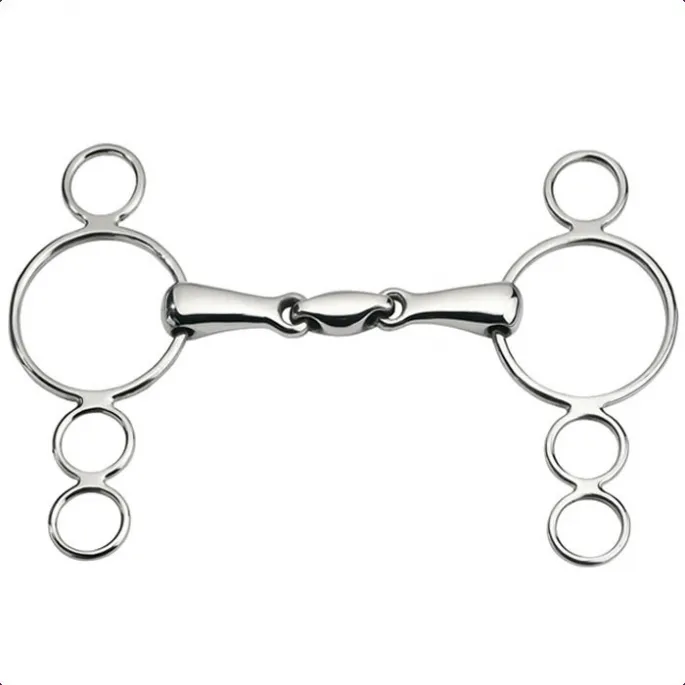 Mors inox Filet rglable 4 anneaux Anatomic Feeling - 135 mm Vente Flash