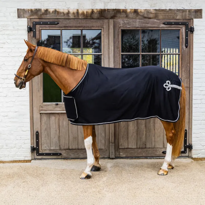 Rduction Manta para caballo Kentucky Cooler Fleece manta Prize Giving - Black / 165 cm / 7'3
