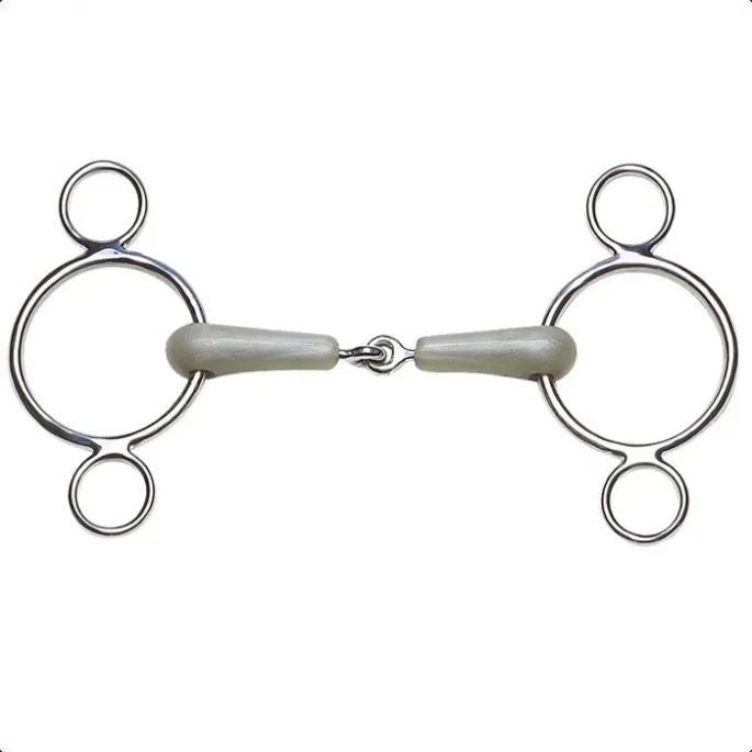 Promotion Mors rsine Filet rglable Feeling 3 anneaux Flexi - 125 mm