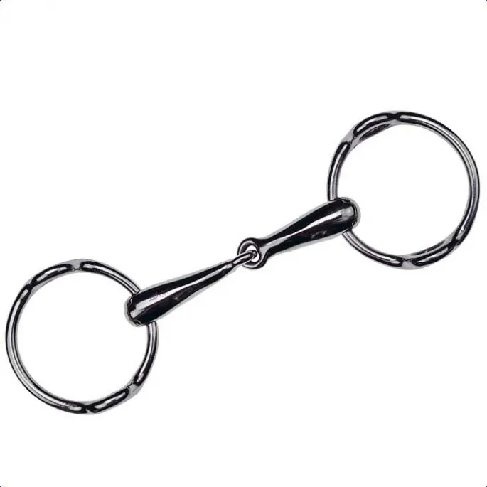 Marque Mors releveur filet inox bris canons creux - Feeling - 125 mm