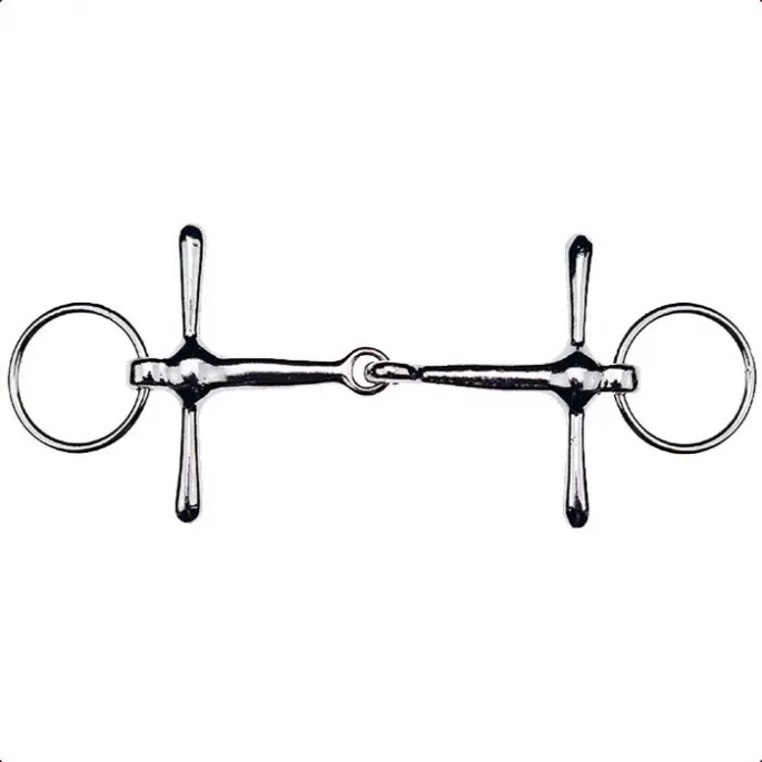 Authentique Filet ducatif acier nickel mors ducatif - 105 mm