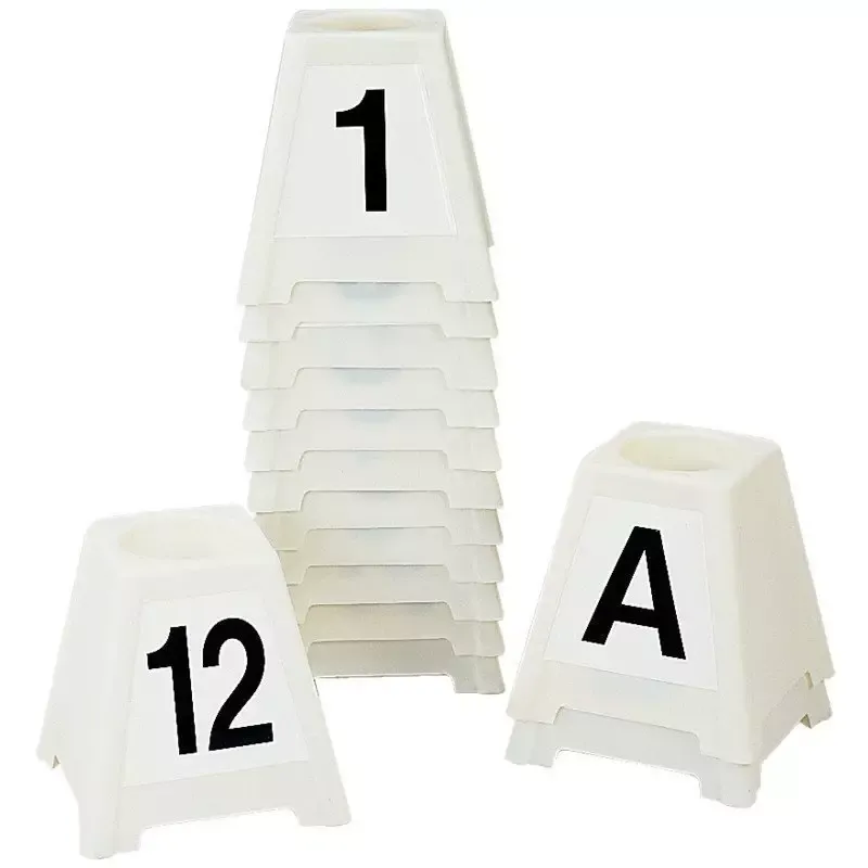 Produit De Marque Jeu de plots avec lettres de dressage x 12 La Ge - Blanc