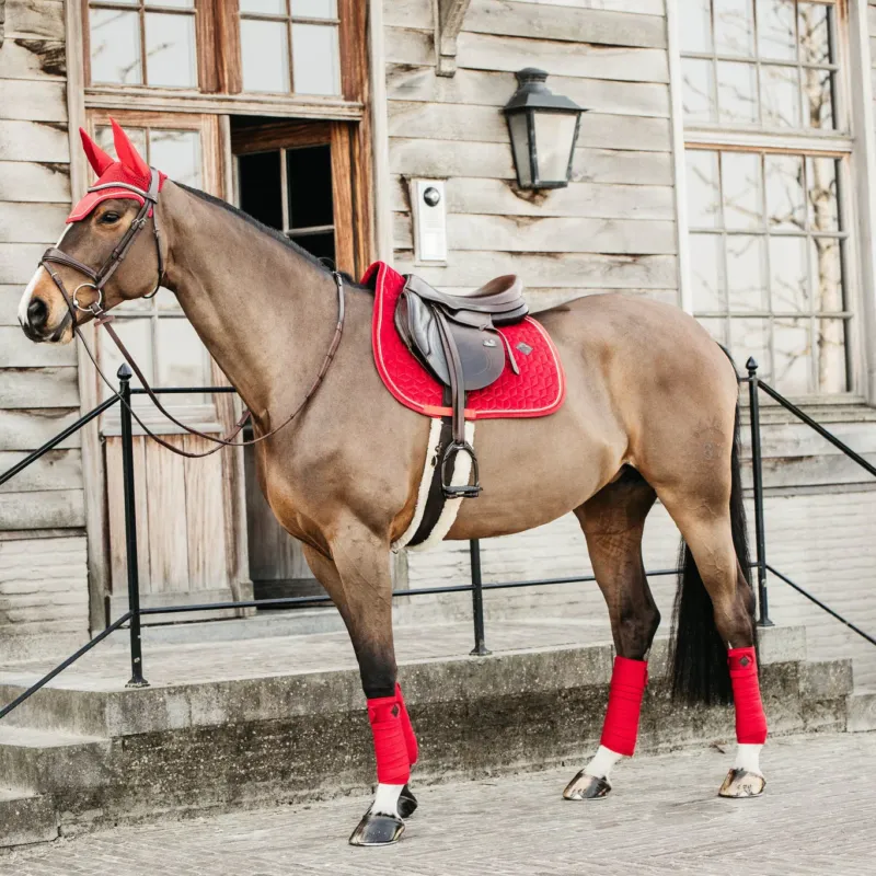 Sets Kentucky Velvet Matching Set - Red - Dressage Achat Immdiat