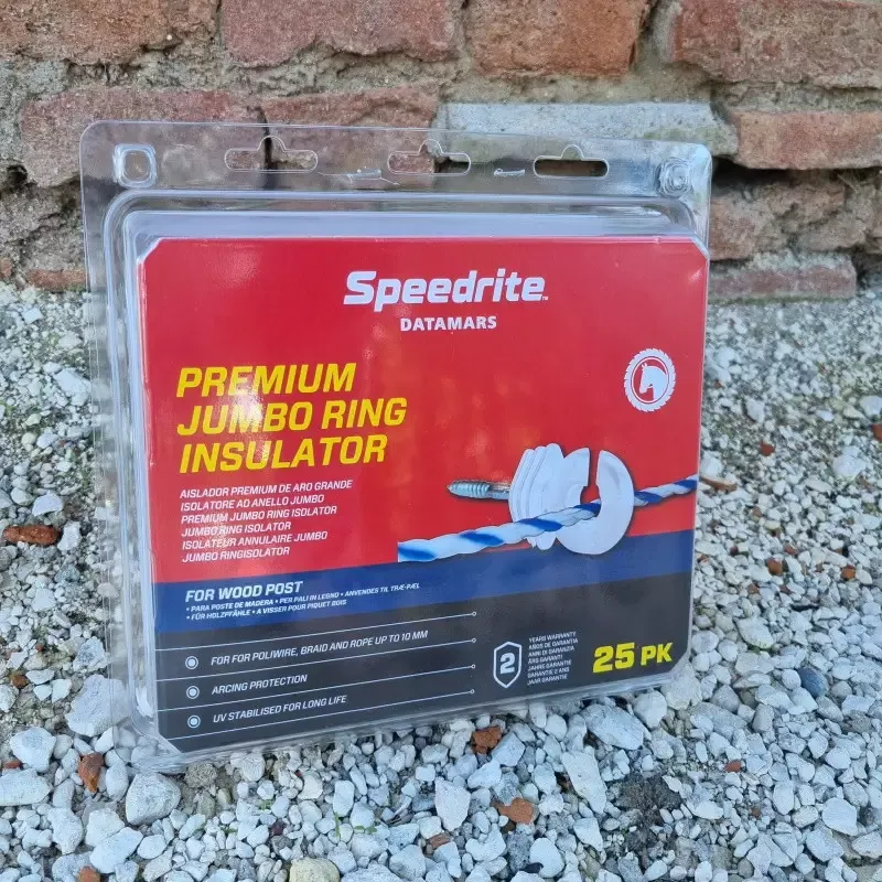 Livraison Gratuite Isolateur annulaire Jumbo Ring Speedrite blanc clture cheval lot de 25