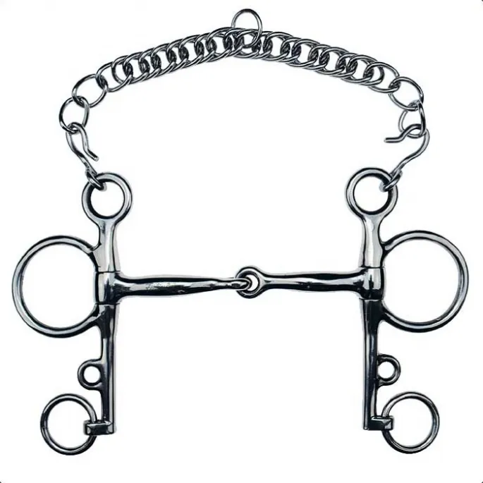 Mors Pelham bris plein inox - Feeling - 145 mm Nouvelle Collection
