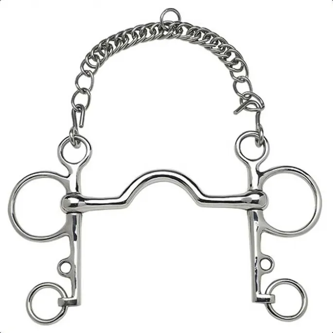 Mors Pelham droit passage de langue accentu Feeling - 125 mm Must-Have