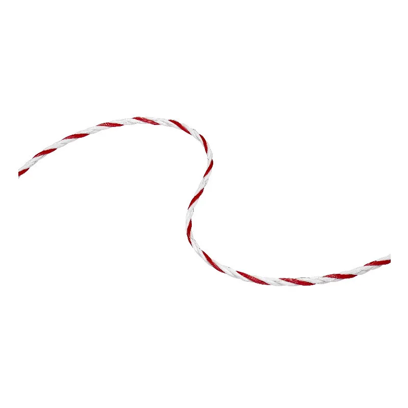 Cordelette Premium 6mm en PEHD Speedrite en bobine 200m blanc/rouge clture cheval Nouvelle Collection