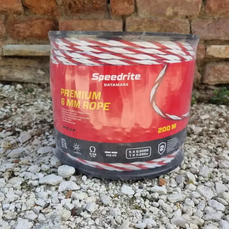 Prix Promo Cordelette lectroplastique Extreme Speedrite en PEHD 6mm en bobine 200m clture cheval