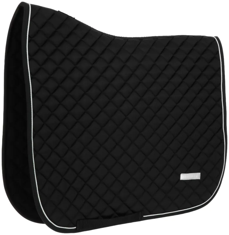 Tapis de selle dressage Equithme Nacre - Cheval - Noir Jusqu puisement Des Stocks