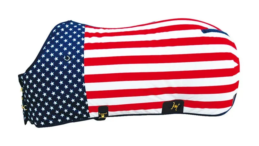 Couverture Western USA Stars 300g Umbria Equitazione - 145 cm - Drapeau USA Remise