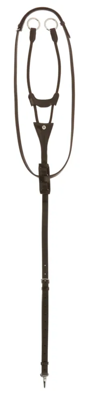 Martingale anneaux lastique Norton Pro - Cheval - Havane Pas Cher