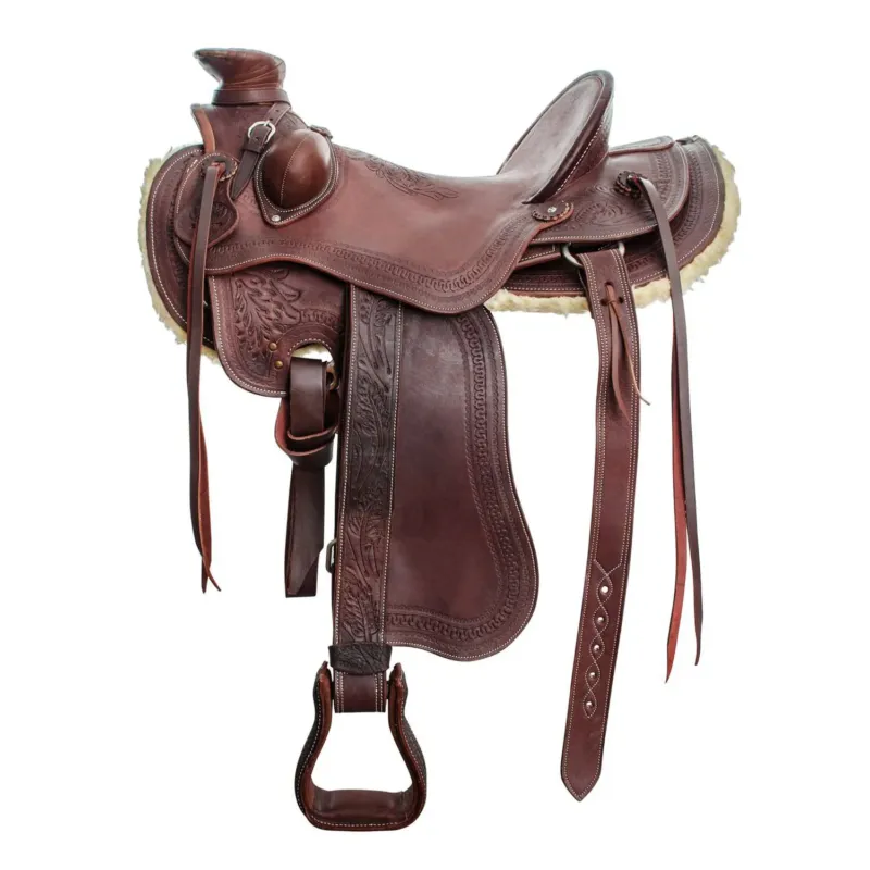 Top Vente Selle western ranch Lakota SB - 17" - Marron