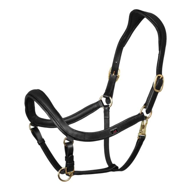 Licol cuir Supreme forme sudoise - Poney - Noir Achat Immdiat