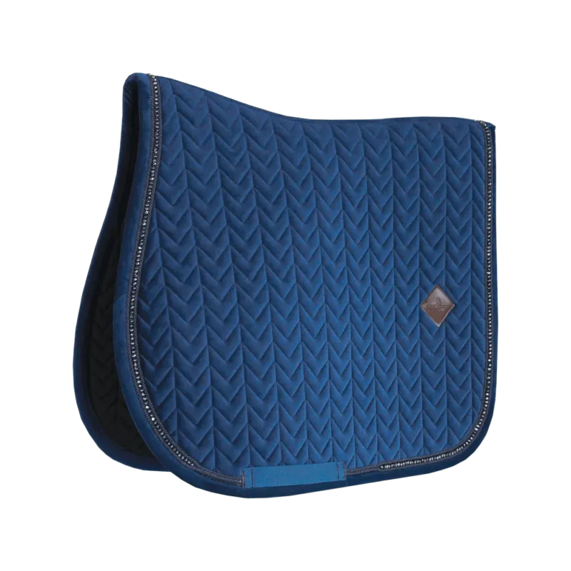 Commander Maintenant Tapis de selle Velvet Pearls jumping Kentucky - Bleu marine