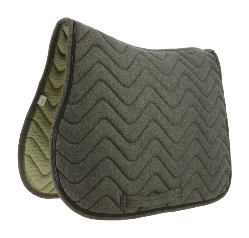 Tapis de selle Equithme Chevron - Cheval - Noir Achetez Aujourdhui