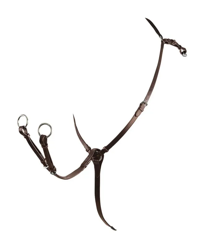 Dernire Chance Collier de chasse en cuir Roxane Equestro - Cheval - Marron fonc
