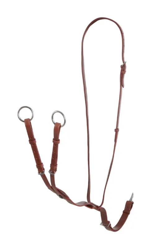 Pas Cher Martingale en cuir durable Melissa Equestro - Cheval - Cognac