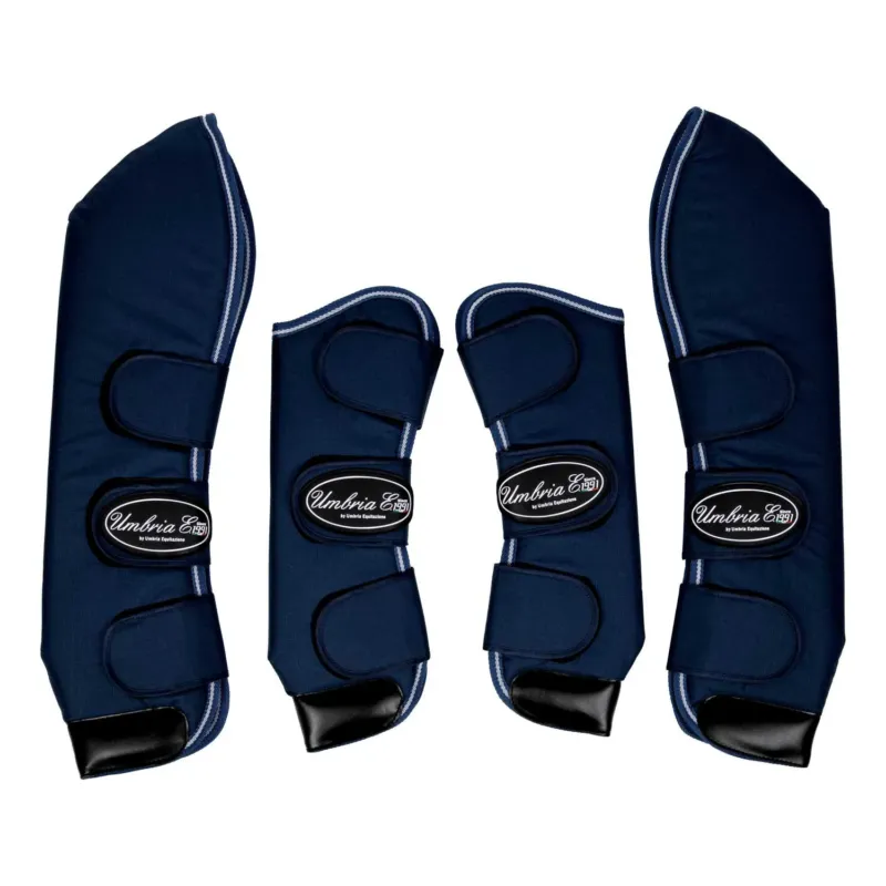 Gutres de Transport Rip-Stop avec Renforts en Cuir Umbria Equitazione - Cheval - Marine Must-Have