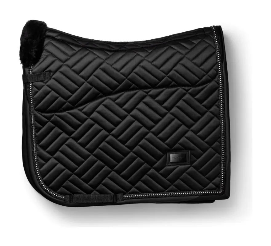 Retour Gratuit Tapis de dressage Equestrian Stockholm faux mouton Crystal - Cob - Noir