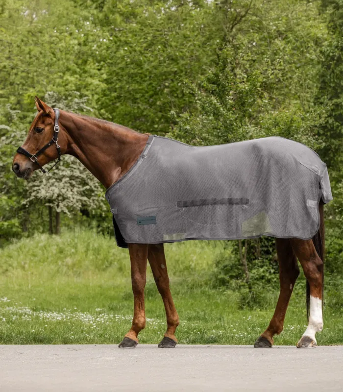 Couverture anti-mouche Waldhausen Comfort bavette ventrale - 145 cm - Gris Expdi Aujourdhui