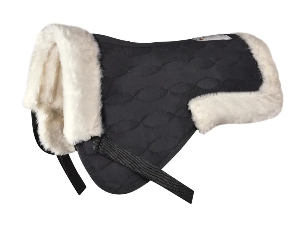 Authentique Amortisseur Waldhausen fourrure synthtique - Poney - Noir / nature