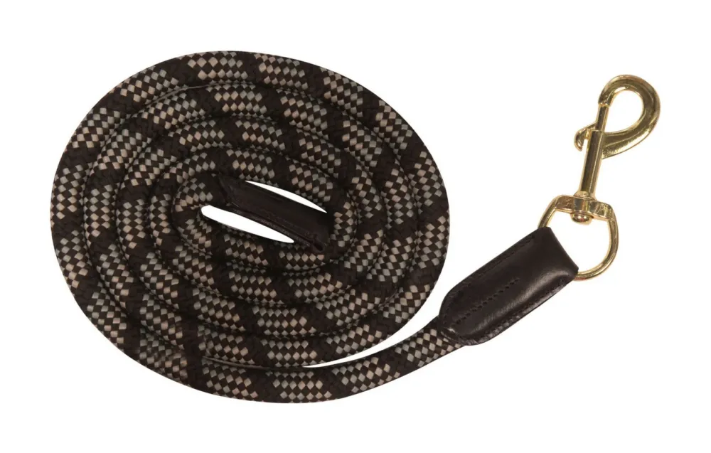 Rduction Longe Lauria Garrelli Limone avec mousqueton - 180 cm - Noir