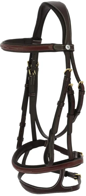 Bon Plan Bridon cuir huil Norton Pro Oliva - Cheval - Havane