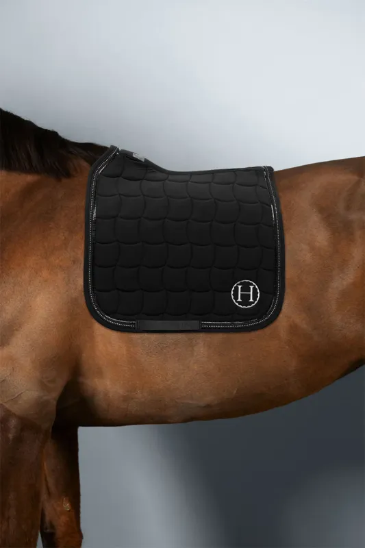 Tapis de selle Harcour Stelina - Poney - Noir Offre Du Jour