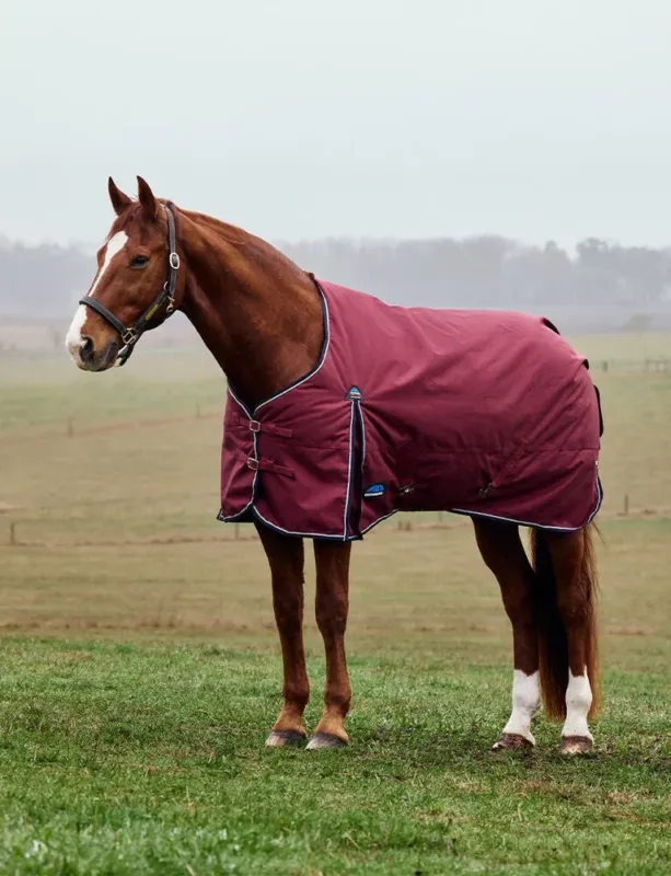 Couverture ComFiTec Prelim Turnout Weatherbeeta 0g - 155 cm - Bordeaux / marine Solde