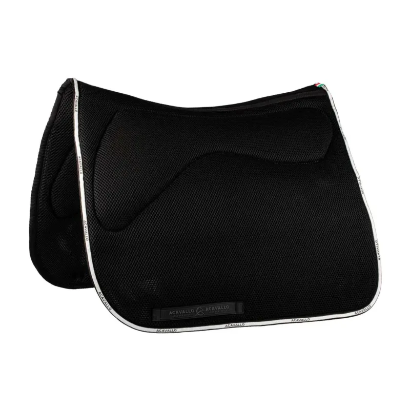 Tapis de selle DS CW-3DS en mousse mmoire de forme et spacer 3D Acavallo - Noir Promotion Saisonnire