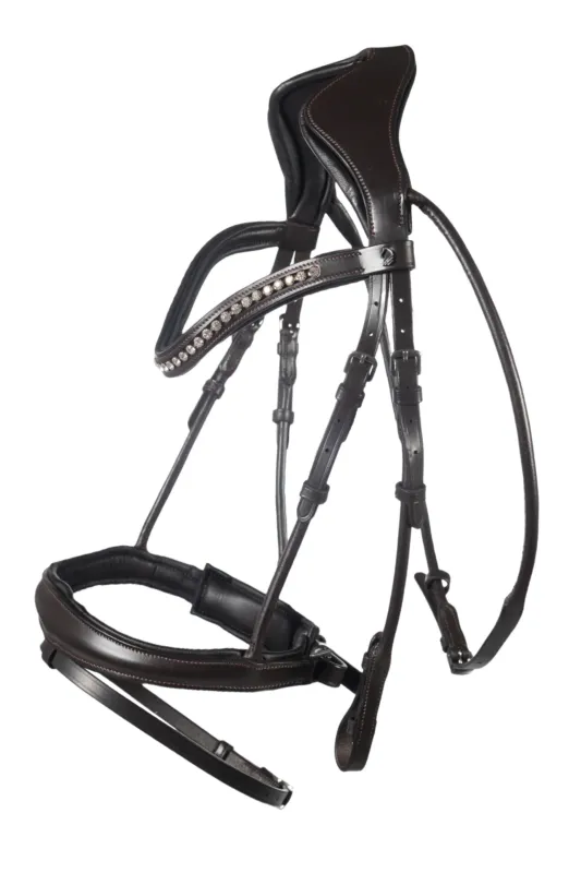 Solde Bridon Arezzo Lauria Garrelli - Poney - Marron fonc