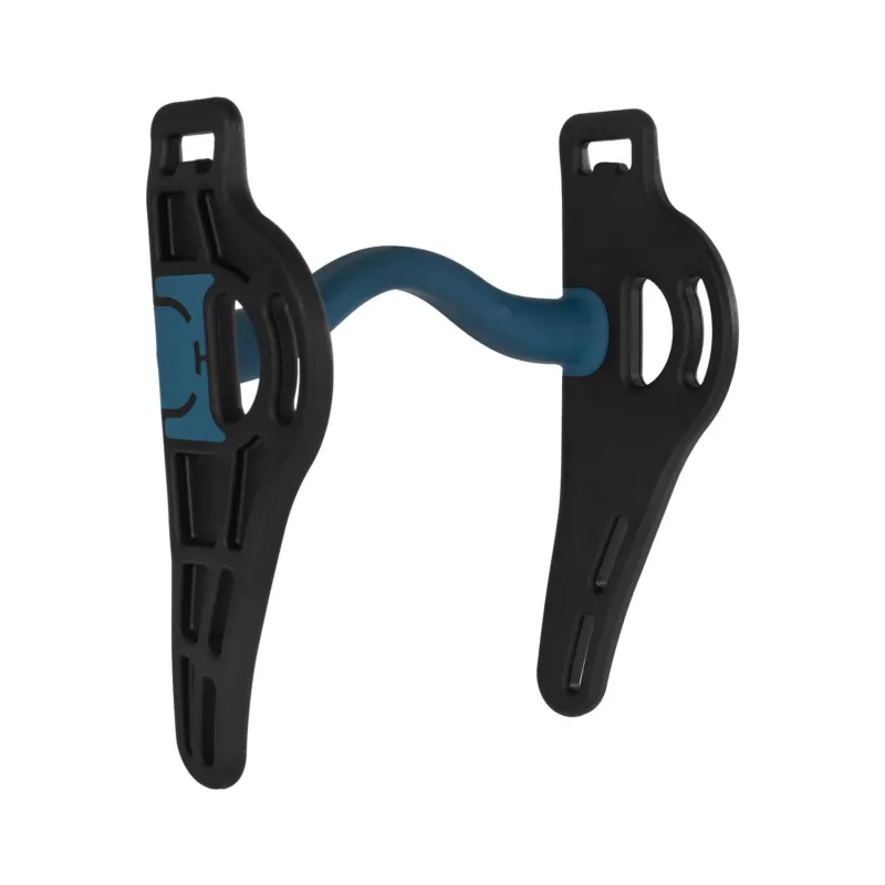 Mors Pelham sensible avec passage de langue noir/bleu Acavallo - 135 mm Must-Have