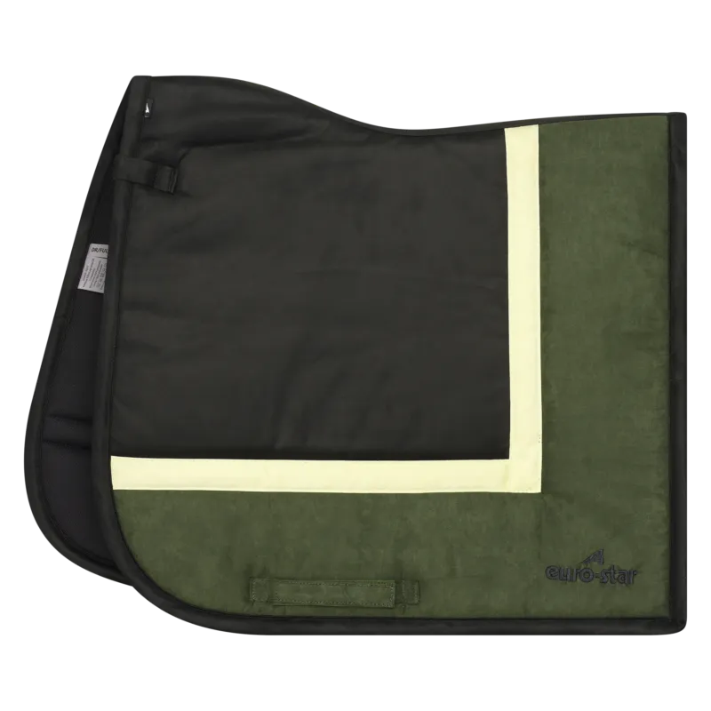 Solde Tapis de selle Euro-Star Simi Leath Striped dressage – Cheval – Olive
