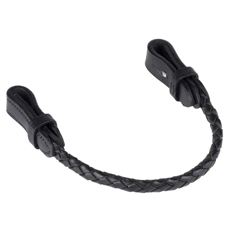 Authentique Poigne de selle Stbben tresse - Noir