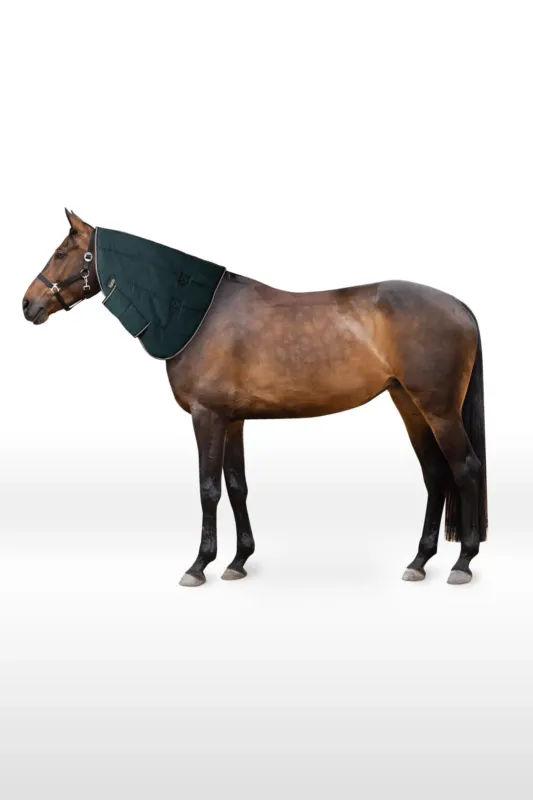 Couvre-cou pour couverture de box Glasgow poney Horze - 115 cm - Vert d'eau fonc Vente Directe